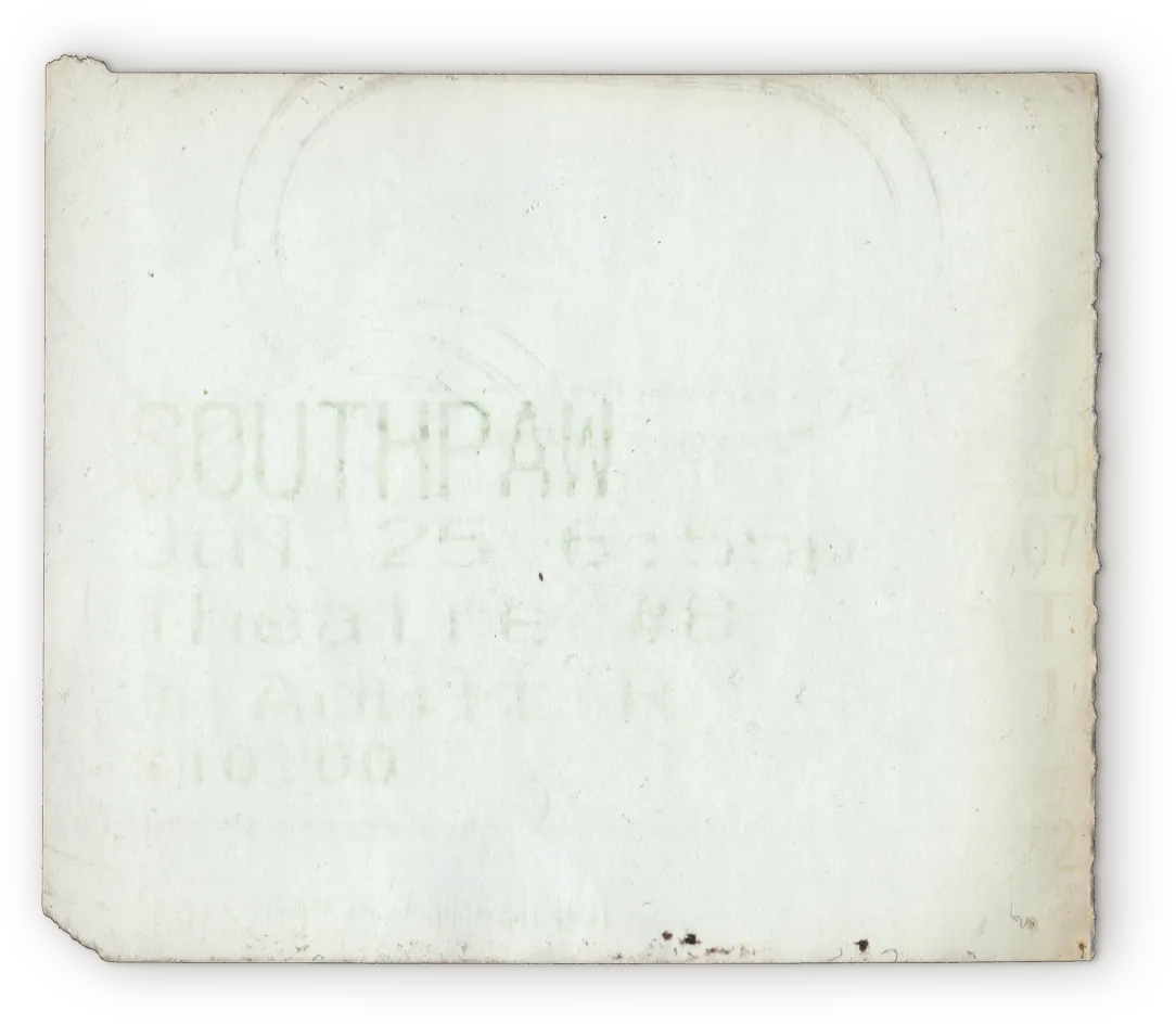 Southpaw ticket