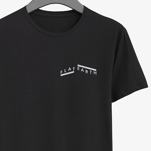 Flat Earth Indie Jazz Logo Band Shirt Mockup